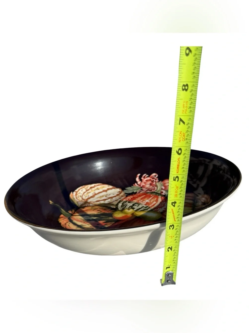 Williams Sonoma Harvest Pumpkin Large Serving Bowl Retired Thanksgiving 13.5”